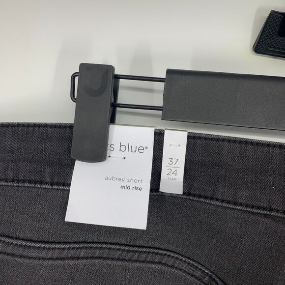 STS Blue Shorts Aubrey Mid Rise Gray Denim Fray Hem Cutoff - Picture 6 of 8